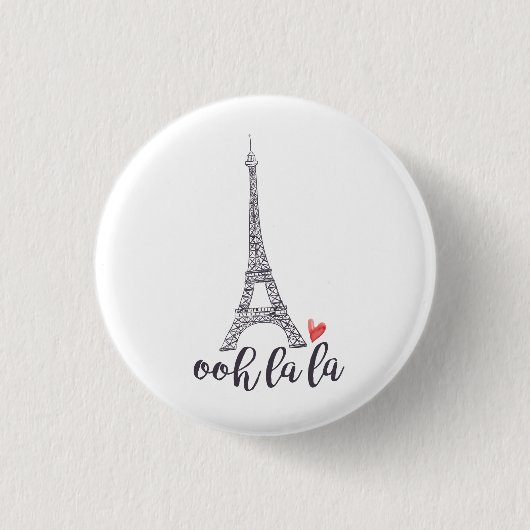Ooh Lala Paris-Knopf Button (Vorderseite)
