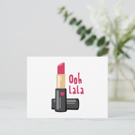 Ooh Lala Postkarte (Stehend Vorderseite)