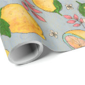 Ooh Lemon Wrapping Paper 2 Geschenkpapier (Rolleneckpunkt)