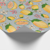 Ooh Lemon Wrapping Paper 2 Geschenkpapier (Ecke)