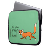 Ooh Yeah Foxy Niedlich Fox Slogan Laptopschutzhülle (Vorderseite Links)