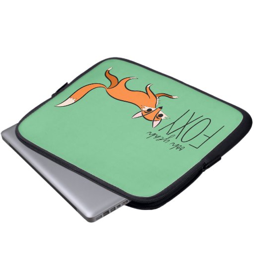 Ooh Yeah Foxy Niedlich Fox Slogan Laptopschutzhülle (Vorne Knopf)