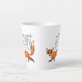 Ooh Yeah Foxy Niedlich Fox Slogan Milchtasse (Vorderseite)