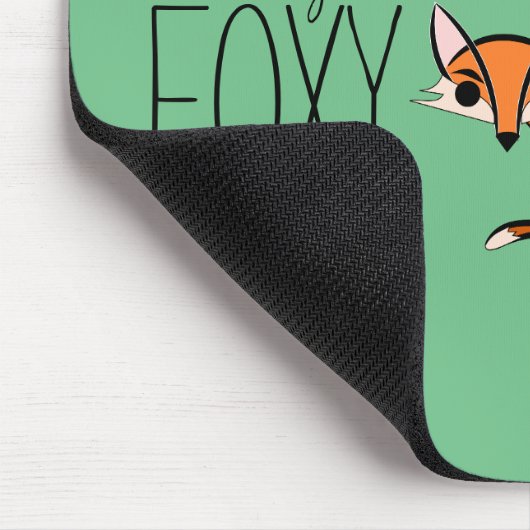 Ooh Yeah Foxy Niedlich Fox Slogan Mousepad (Ecke)