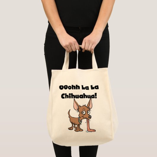 Oohhh La Chihuahua T - Shirt und Geschenke Tragetasche (Vorderseite (Produkt))
