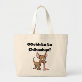 Oohhh La-Lachihuahua-T - Shirts und Geschenke Jumbo Stoffbeutel (Vorne)