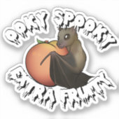 Ooky Spooky Bat Aufkleber (Vorderseite)