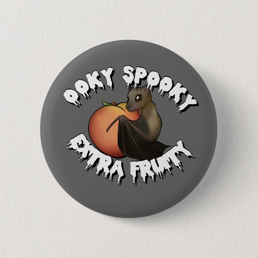 Ooky Spooky Bat Button (Vorderseite)