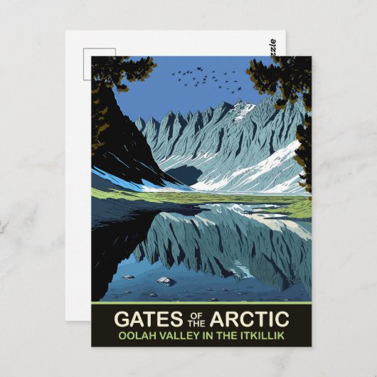 Oolah Tal in Itkillik, Tore der Arktis Postkarte (Vorne/Hinten)