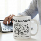 Oolong-Tee-Drache-Zen-Linienzeichnung Kaffeetasse