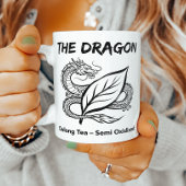 Oolong-Tee-Drache-Zen-Linienzeichnung Kaffeetasse