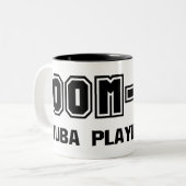 Oom-Pa Tuba Zweifarbige Tasse (Vorderseite Links)