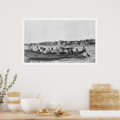 Oomiak Racers Nome, Alaska 1915 Poster (Küche)