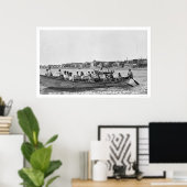 Oomiak Racers Nome, Alaska 1915 Poster (Heimbüro)