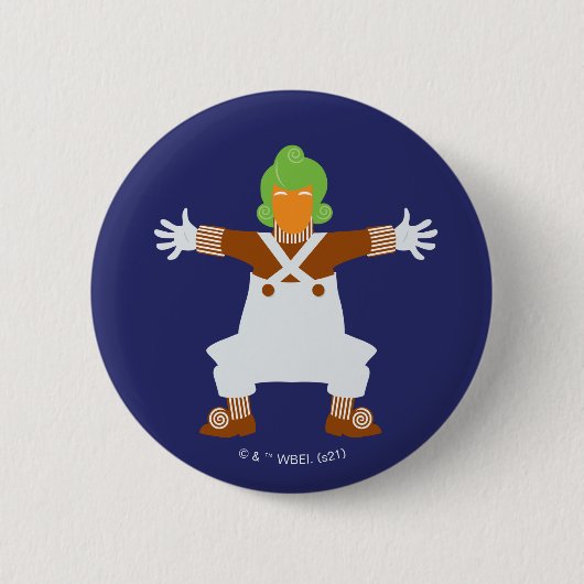 Oompa Loompa Arms Out Button (Vorderseite)