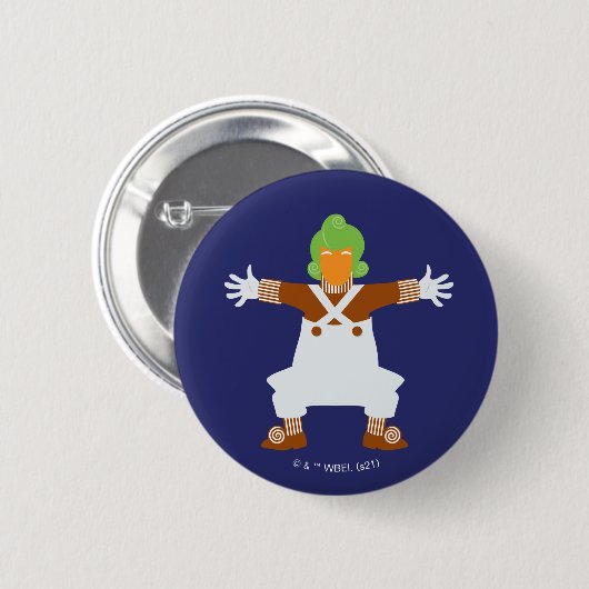 Oompa Loompa Arms Out Button (Vorne & Hinten)
