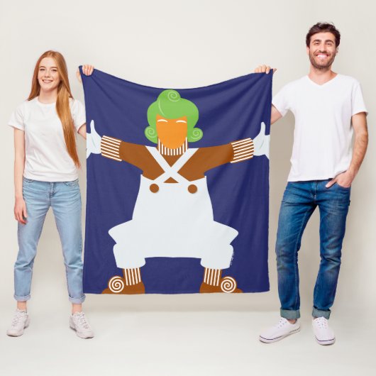 Oompa Loompa Arms Out Fleecedecke (Beispiel)
