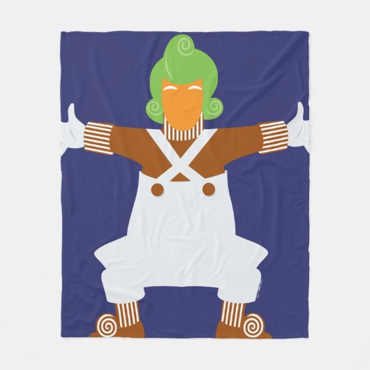 Oompa Loompa Arms Out Fleecedecke (Vorderseite)
