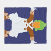 Oompa Loompa Arms Out Fleecedecke (Vorderseite (Horizontal))