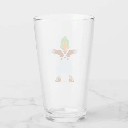 Oompa Loompa Arms Out Glas (Rückseite)