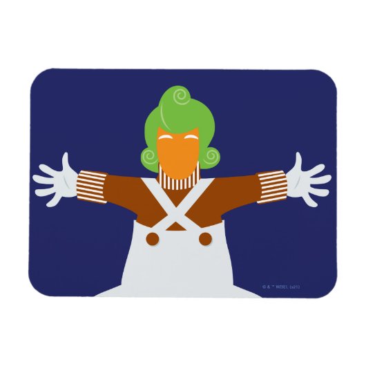 Oompa Loompa Arms Out Magnet (Horizontal)