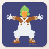 Oompa Loompa Arms Out Rechteckiger Pappuntersetzer (Vorderseite)