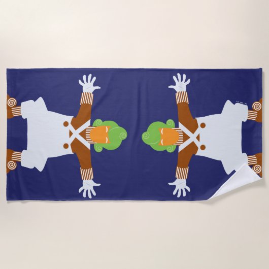 Oompa Loompa Arms Out Strandtuch (Vorderseite)