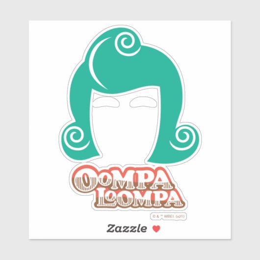 Oompa Loompa Hair Graphic Aufkleber (Blatt)