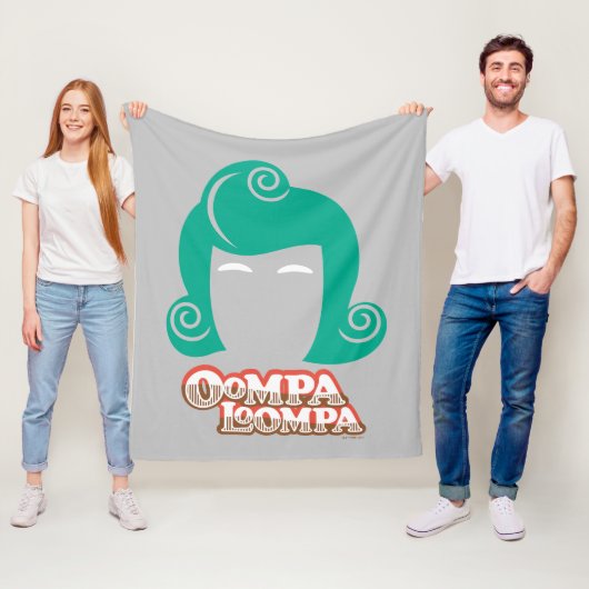 Oompa Loompa Hair Graphic Fleecedecke (Beispiel)