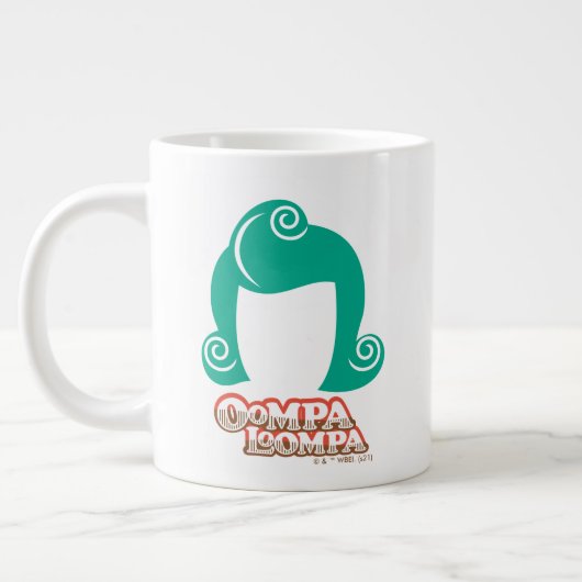 Oompa Loompa Hair Graphic Jumbo-Tasse (Links)