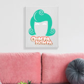 Oompa Loompa Hair Graphic Leinwanddruck (Insitu (Wohnzimmer))