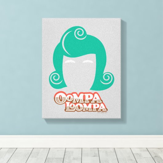 Oompa Loompa Hair Graphic Leinwanddruck (Insitu (Holzboden))