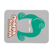 Oompa Loompa Hair Graphic Magnet (Horizontal)