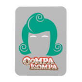 Oompa Loompa Hair Graphic Magnet (Vertikal)