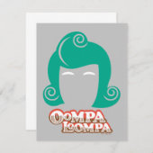 Oompa Loompa Hair Graphic Mitteilungskarte (Vorne/Hinten)