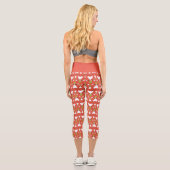 Oompa Loompa Tanzmuster Capri Leggings (Rückseite)