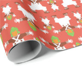 Oompa Loompa Tanzmuster Geschenkpapier (Rolleneckpunkt)