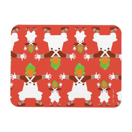 Oompa Loompa Tanzmuster Magnet (Horizontal)