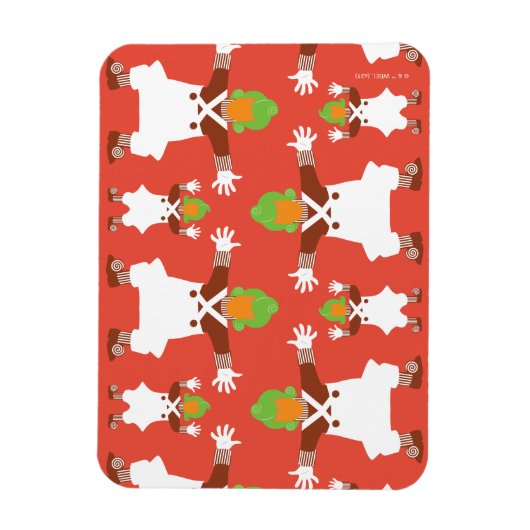 Oompa Loompa Tanzmuster Magnet (Vertikal)