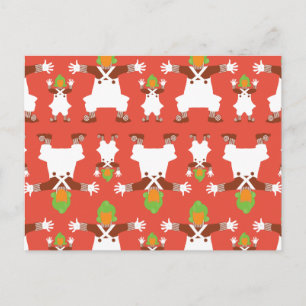 Oompa Loompa Tanzmuster Postkarte