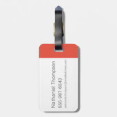 Oompa Tanzmuster Gepäckanhänger (Rückseite vertikal)