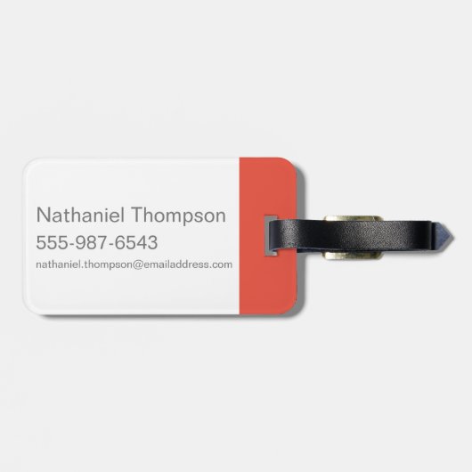 Oompa Tanzmuster Gepäckanhänger (Rückseite horizontal)