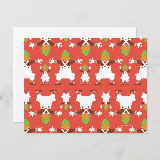 Oompa Tanzmuster Mitteilungskarte (Vorne/Hinten)