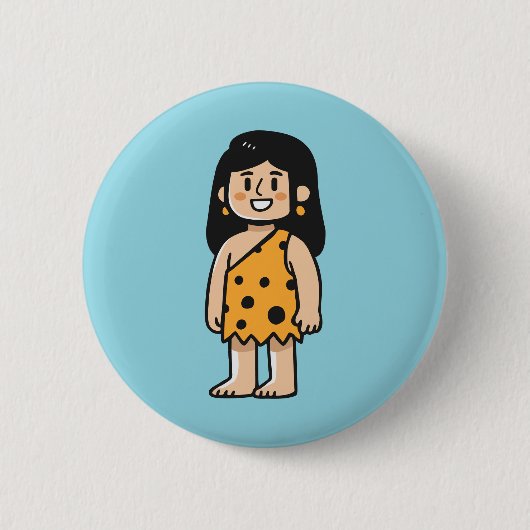 Oona Höhlenfrau Button (Vorderseite)