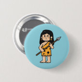 Oona Höhlenfrau Button (Vorne & Hinten)