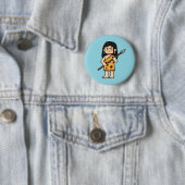 Oona Höhlenfrau Button (Beispiel)
