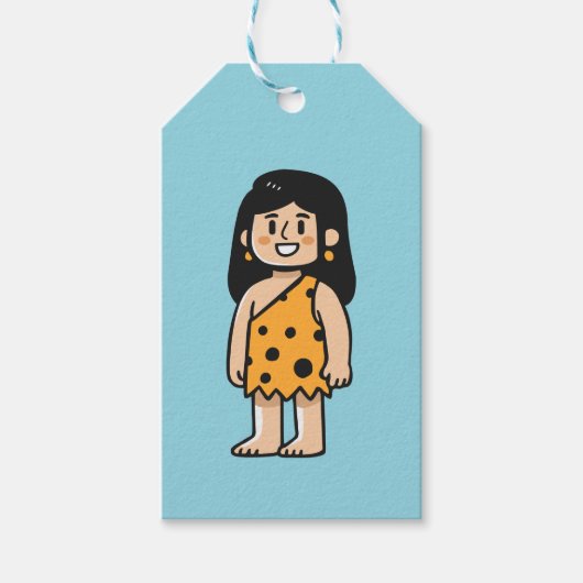 Oona Höhlenfrau Geschenkanhänger (Vorderseite)