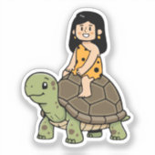 Oona und die Schildkröte Aufkleber (Vorderseite)