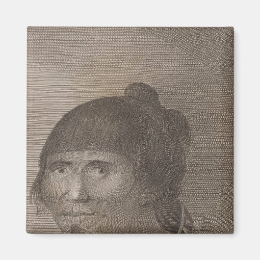 Oonalashka Frau, Alaska Magnet (Vorne)