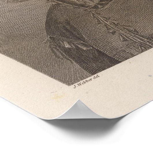 Oonalashka Frau, Alaska Poster (Ecke)